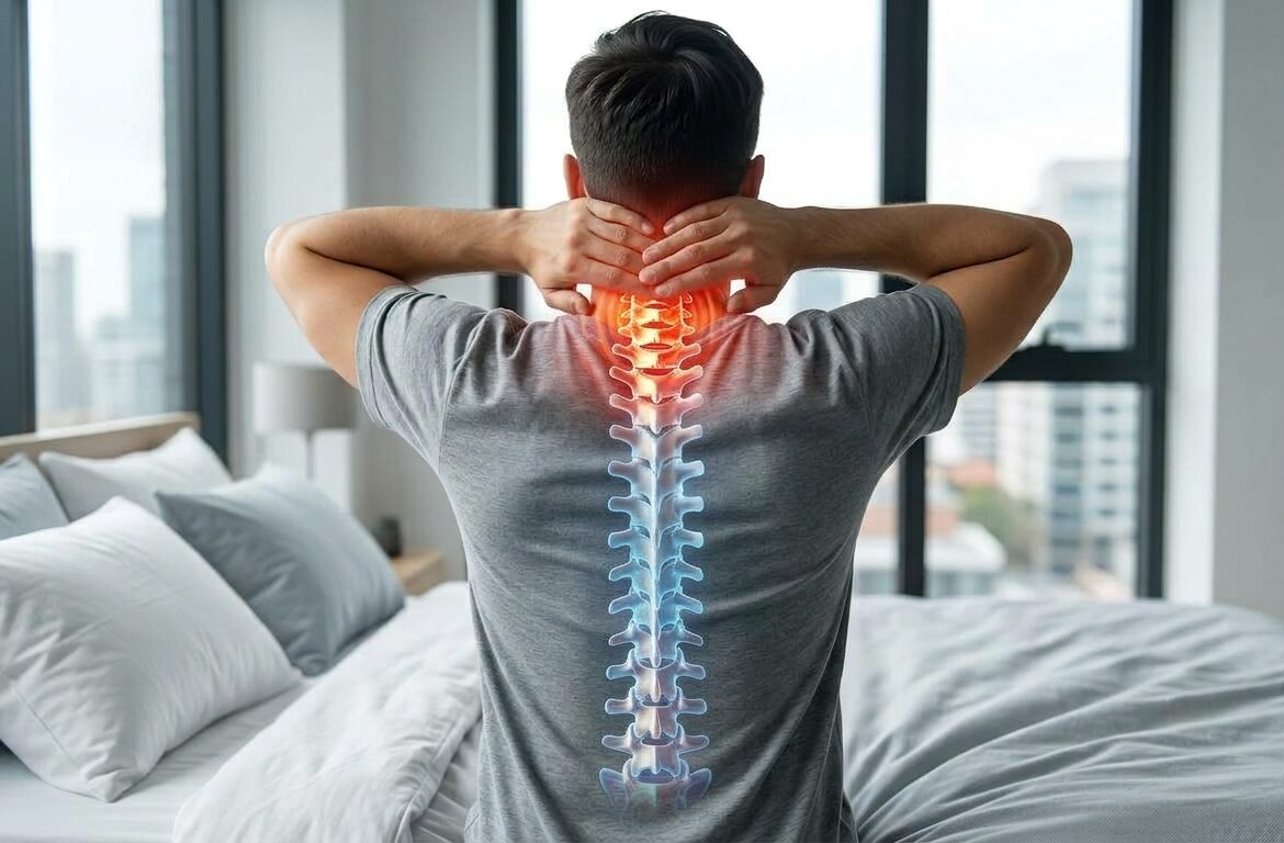 Patient receiving chiropractic care for neck pain at an Ahwatukee chiropractic clinic